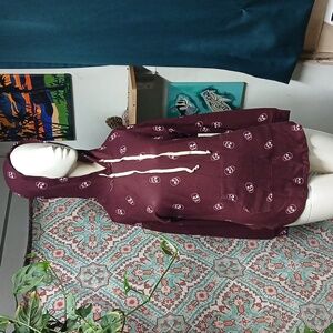 NWT No Boundaries Maroon Skull Hoodie, Size XS